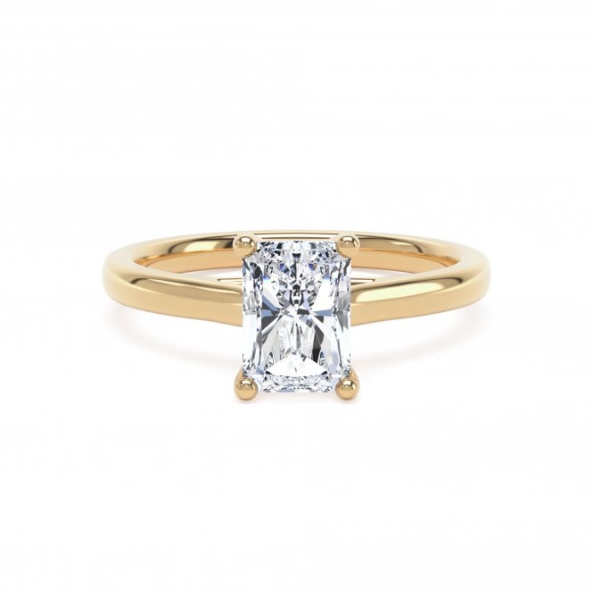 Lowry Diamonds 18ct 2.08ct Radiant Lab Grown Diamond Solitaire Ring Certified 2.08ct E / VVS2