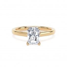 18ct 2.08ct Radiant Lab Grown Diamond Solitaire Ring Certified 2.08ct E / VVS2