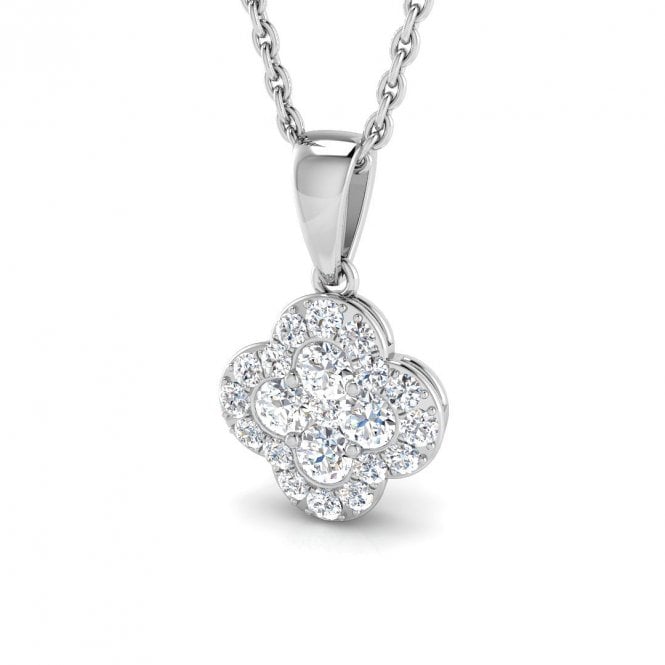 Lowry Diamonds 18ct Diamond Cluster Pendant