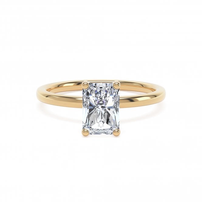 Lowry Diamonds 18ct Lab Grown Diamond Radiant Solitaire Ring 2.08ct D VVS
