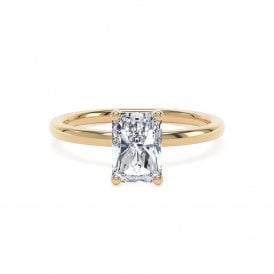 18ct Lab Grown Diamond Radiant Solitaire Ring 2.08ct D VVS