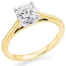 18ct / Plat 3.01ct Lab Grown Diamond Solitaire Ring Certified E / VS1