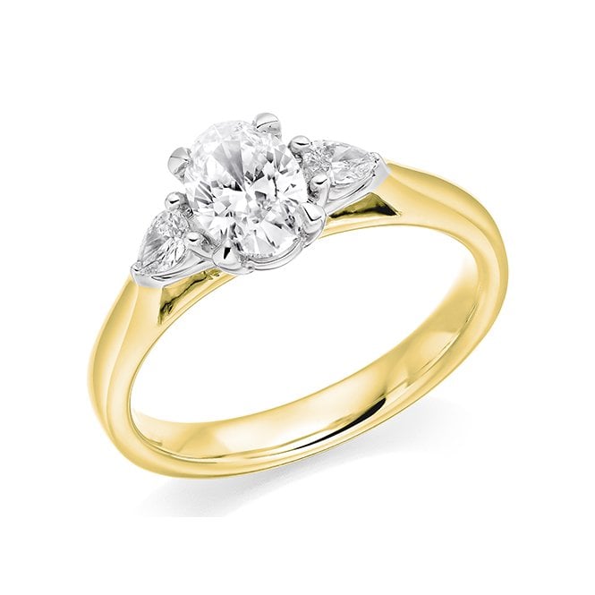 Lowry Diamonds 18ct / Plat Lab Grown Diamond 3 Stone Ring 3.01ct E VS1 Certified (Centre 2.54ct)
