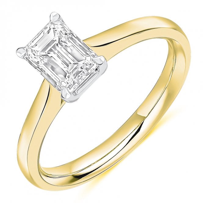 Lowry Diamonds 18ct Yellow/Plat Lab Grown Diamond Solitaire Ring 3.13ct E VVS