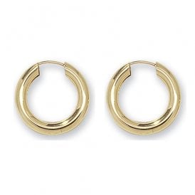 9ct 12mm Hoop Earrings