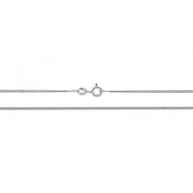 9ct 16" Curb White Gold