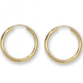 9ct 16mm Hoop Earrings