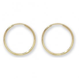 9ct 18mm Hoop Earrings