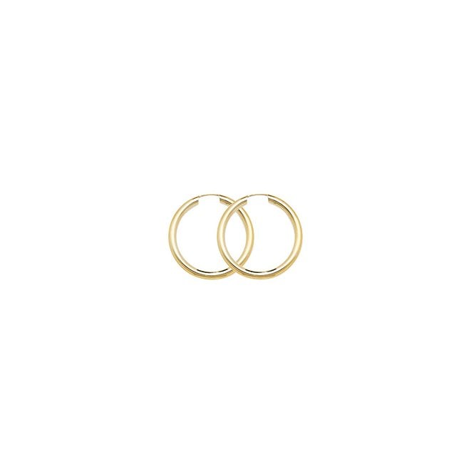 Lowry Gold 9ct 25mm Hoop Earrings
