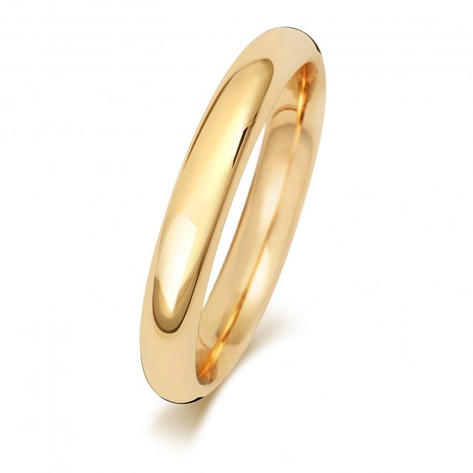 9ct 3mm Court Wedding Ring
