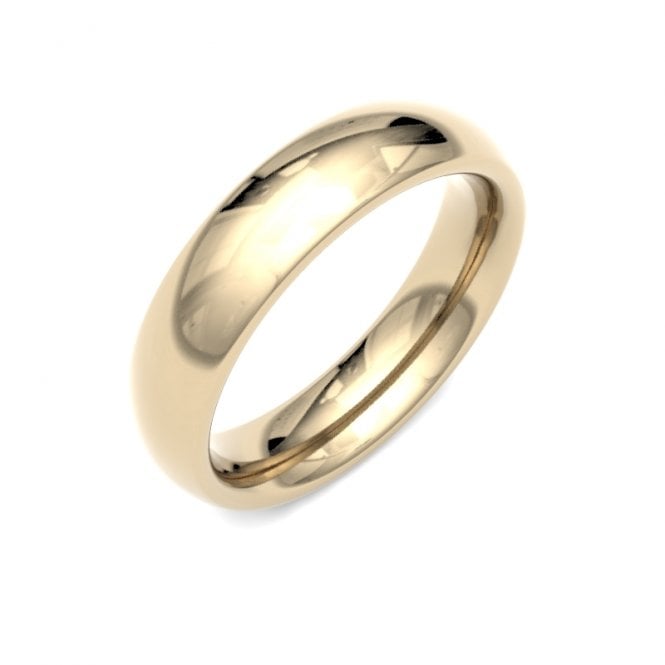 9ct 5mm Gents Court Wedding Ring