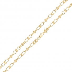 9ct 7.5" Hand Made Belcher Bracelet