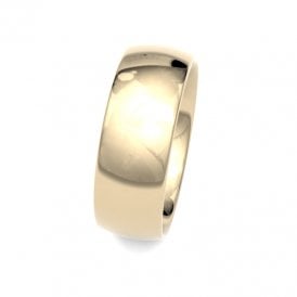 9ct 7mm Court Wedding Ring