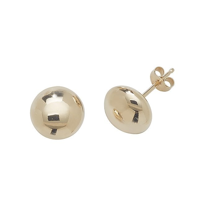 Lowry Gold 9ct 7mm Flat Ball Stud Earrings