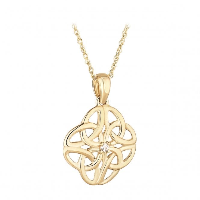 Irish Jewellery 9ct Celtic Knot Necklace