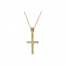 9ct Cross & Chain