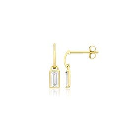9ct CZ Drop Earrings