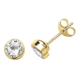 9ct Cz Stud Earrings