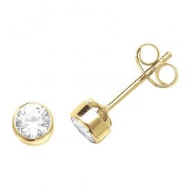 9ct Cz Stud Earrings