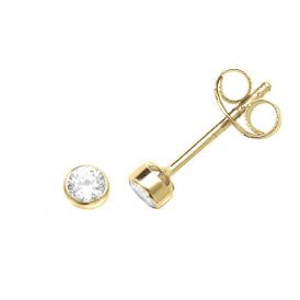 9ct Cz Stud Earrings