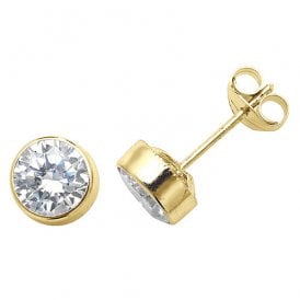 9ct Cz Stud Earrings