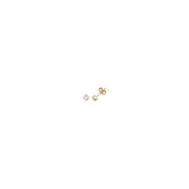 Lowry Gold 9ct CZ Stud Earrings