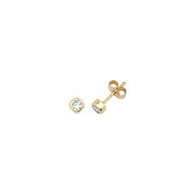9ct CZ Stud Earrings
