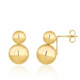 9ct Double Ball Stud Earrings