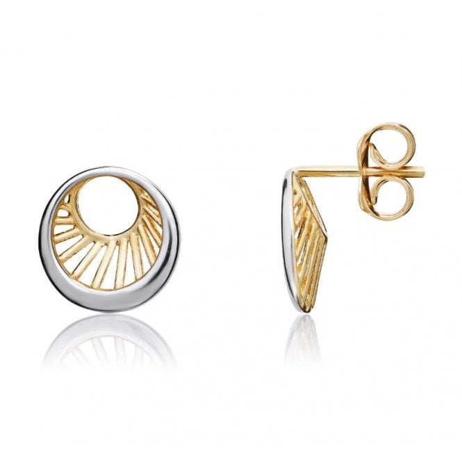 Lowry Gold 9ct Fancy 9.5mm Stud Earrings