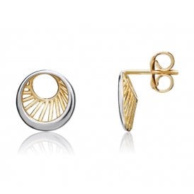 9ct Fancy 9.5mm Stud Earrings