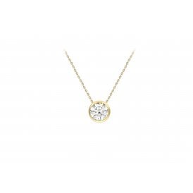 9ct Fancy CZ Pendant & Chain