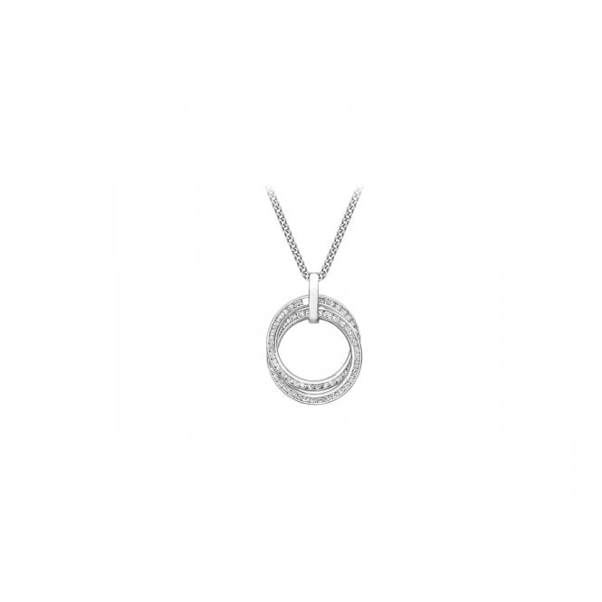 Lowry Gold 9ct Fancy CZ Pendant & Chain