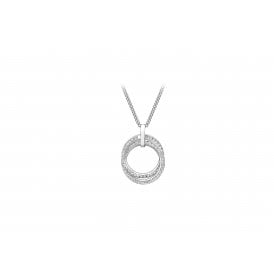 9ct Fancy CZ Pendant & Chain