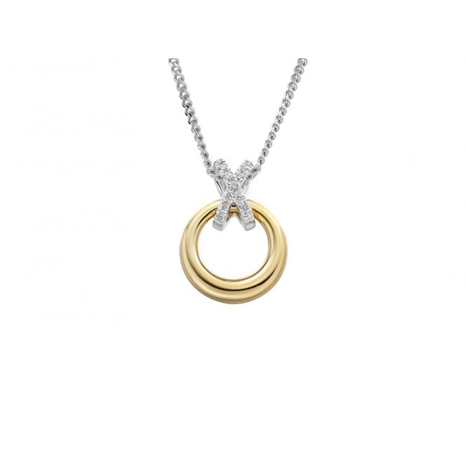 Lowry Gold 9ct Fancy Diamond Pendant & Chain 0.07ct