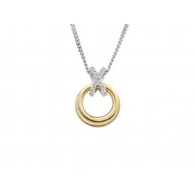 9ct Fancy Diamond Pendant & Chain 0.07ct