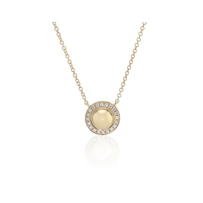 Lowry Gold 9ct Fancy Diamond Pendant & Chain 0.18ct
