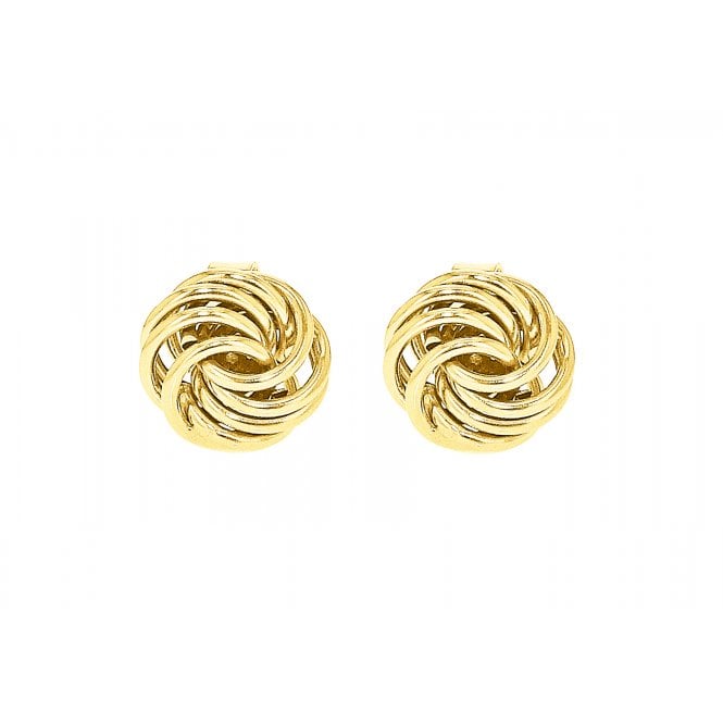 Lowry Gold 9ct Fancy Knot Earrings