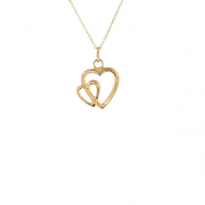 Lowry Gold 9ct Heart Pendant & Chain