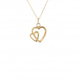 9ct Heart Pendant & Chain