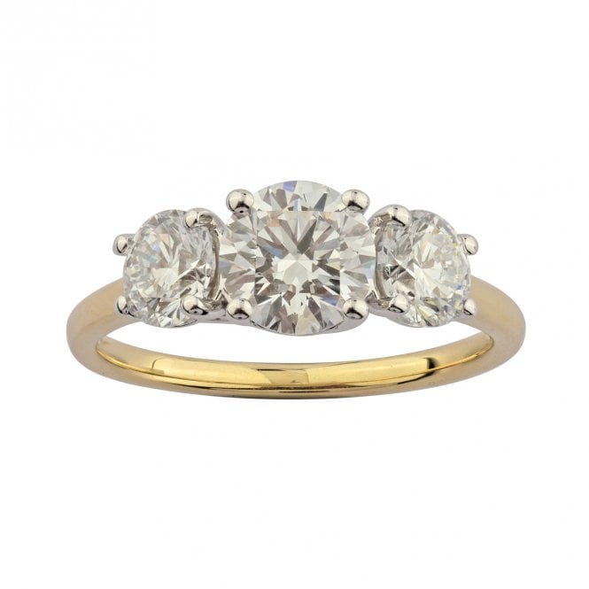 Lowry Diamonds 9ct Lab Grown Diamond 3 Stone Ring 2.06ct Certified E/F , VS1