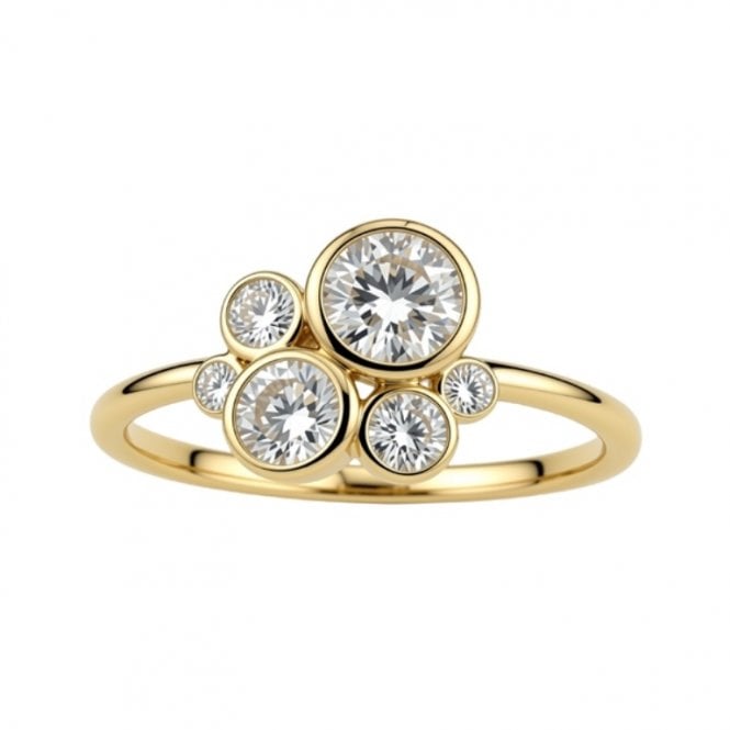 Lowry Diamonds 9ct Lab Grown Diamond Bubble Ring 1.01ct. Cerified E/F , VS1