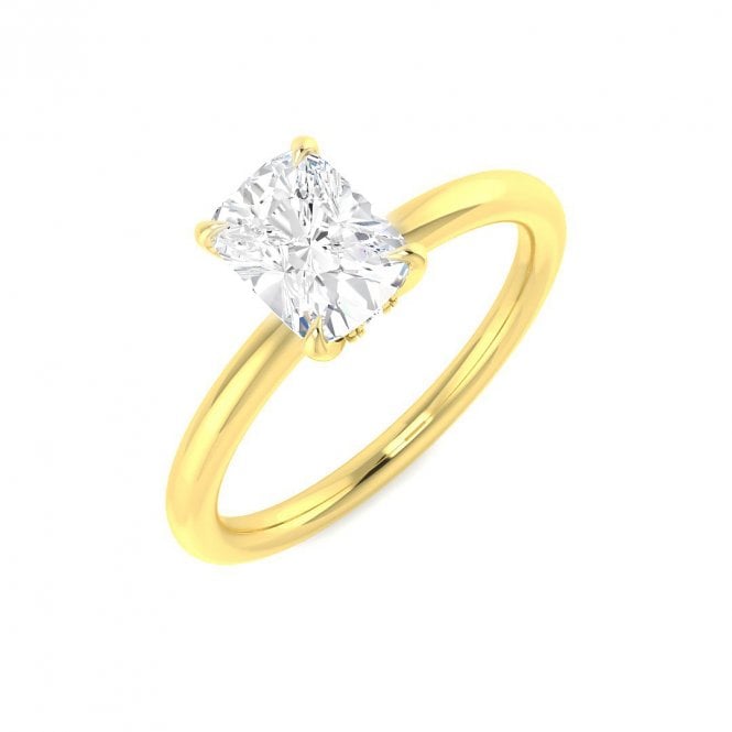 Lowry Diamonds 9ct Lab Grown Diamond Cushion Solitaire Ring 1.07ct