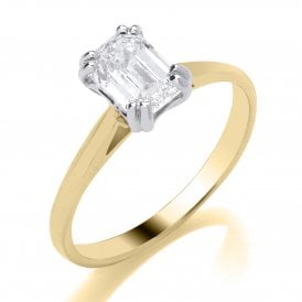 9ct Lab Grown Diamond Emerald Cut 1ct  E VS