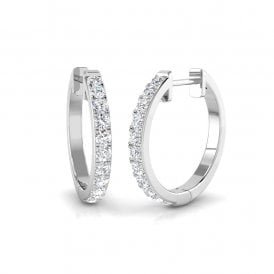 9ct Lab Grown Diamond Hoop Earrings