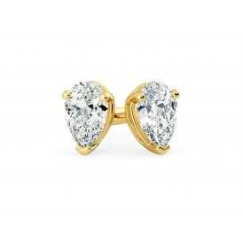 9ct Lab Grown Diamond Oval Soliatire Stud Earrings 1.06ct