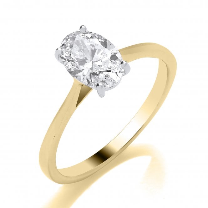Lowry Diamonds 9ct Lab Grown Diamond Oval Solitaire Ring 0.50ct Certified D/E VS1