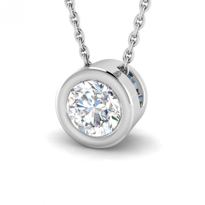 Lowry Diamonds 9ct Lab Grown Diamond Pendant & Chain 0.47ct