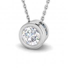 9ct Lab Grown Diamond Pendant & Chain 0.47ct