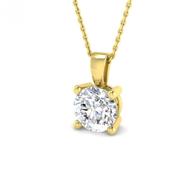 Lowry Diamonds 9ct Lab Grown Diamond Pendant & Chain 1.01ct