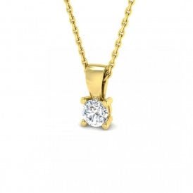 9ct Lab Grown Diamond Soliatire Pendant 2.02ct